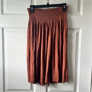 Kate Quinn Rust Bamboo skirt size XS